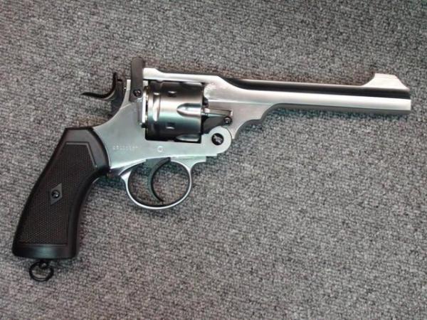 T WG Webley MK6 .455 6mm Revolver ( Silver )